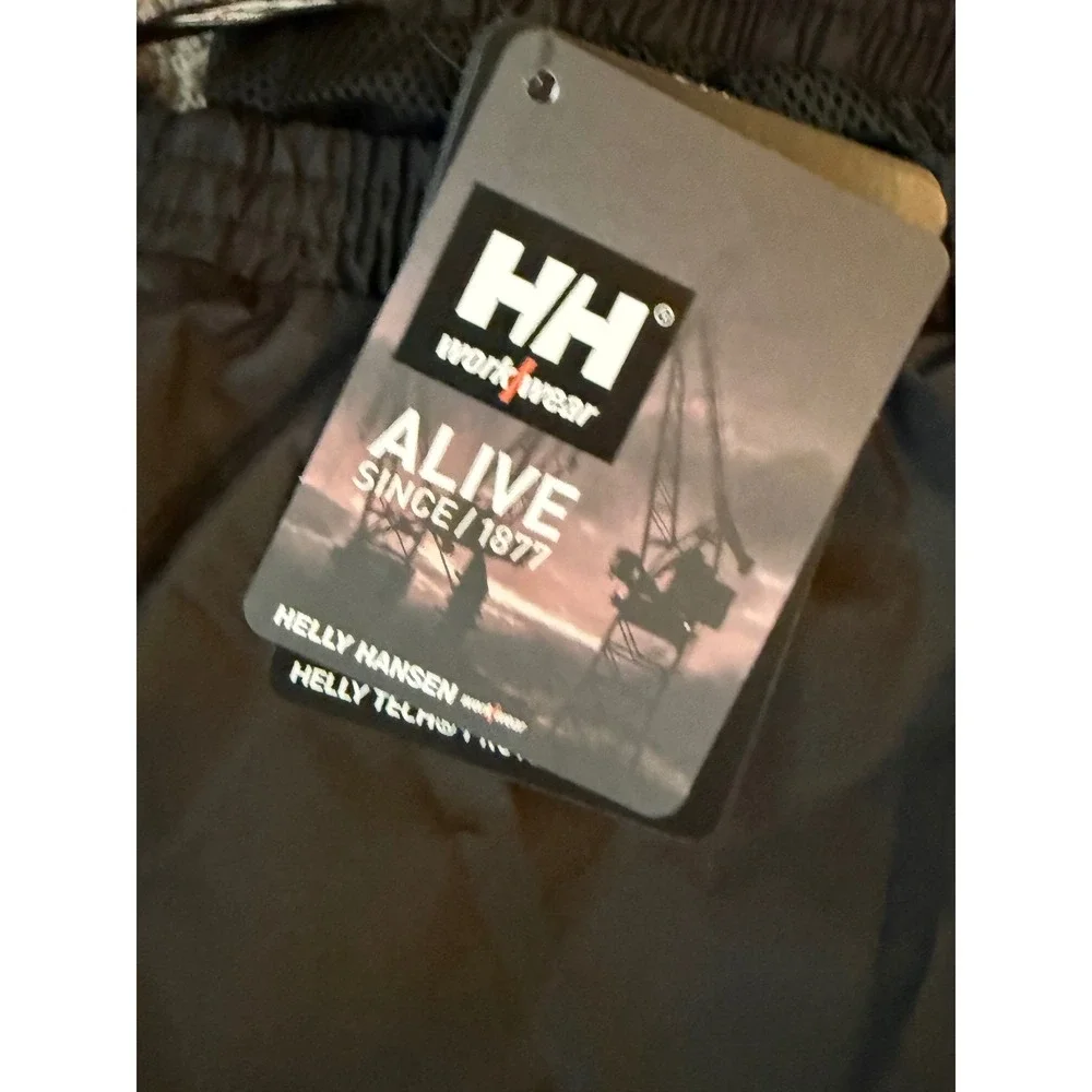 Helly Hansen Workwear Mens Black Helly Tech Waterproof Rain Pants XL Gorpcore - Picture 3 of 9